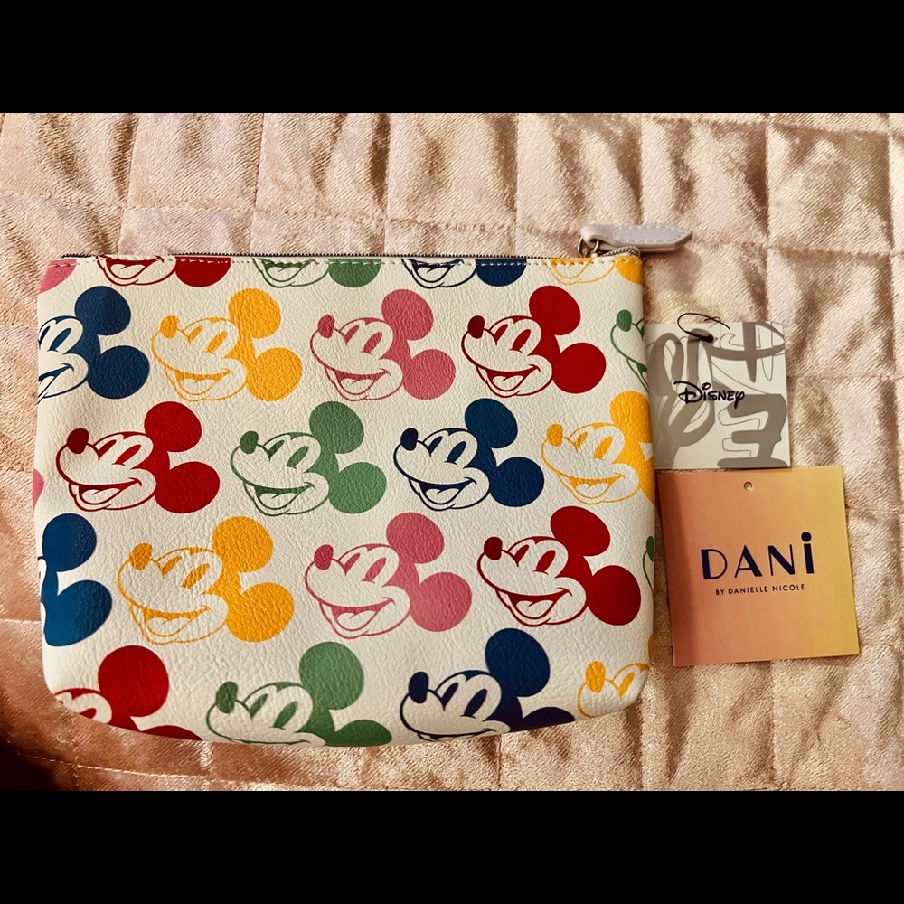 Nwot Mickey Cosmetic Bag By Danielle Nicole - image 1